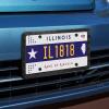 imageAujen American Flag License Plate Frames 2 Packs Silicone USA Flag License Plate Frame Without Obstruction Black License Plate Holder SideOpening Design