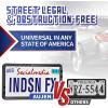 imageAujen American Flag License Plate Frames 2 Packs Silicone USA Flag License Plate Frame Without Obstruction Black License Plate Holder SideOpening Design