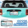 imageAujen Silicone License Plate Frames 2 PCS for US Standard Car RattleProof and Easy Installation License Plate Holder Black