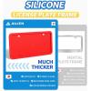 imageAujen Silicone License Plate Frames 2 PCS for US Standard Car RattleProof and Easy Installation License Plate Holder Black