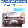 imageAujen Silicone License Plate Frames 2 PCS for US Standard Car RattleProof and Easy Installation License Plate Holder Black