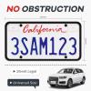 imageAujen Silicone License Plate Frames2 Pack Black SideOpening License Bracket Holder with Easy Installation License Plate Cover Without ObstructionRustproof Rattle Proof ampamp Weatherproof Universal