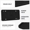 imageAujen Silicone License Plate Frames2 Pack Black SideOpening License Bracket Holder with Easy Installation License Plate Cover Without ObstructionRustproof Rattle Proof ampamp Weatherproof Universal