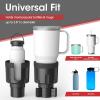 imageAUJEN Cup Holder Expander for Car  Upgraded Extender Cup Holder wOffset Option Adjustable Car Cup Holder Expander Versatile Car AccessoriesLarge Bottles ampamp Big Drinks1 Pieces1